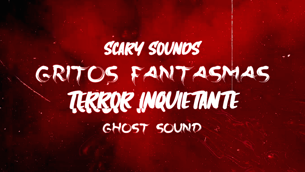 Portada de efectos de sonido de gritos de fantasmas y terror inquietante